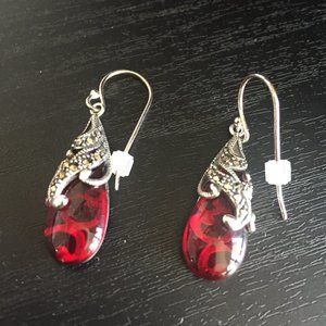 SLC THAILAND SILVER 925 & GEMSTONE EARRINGS